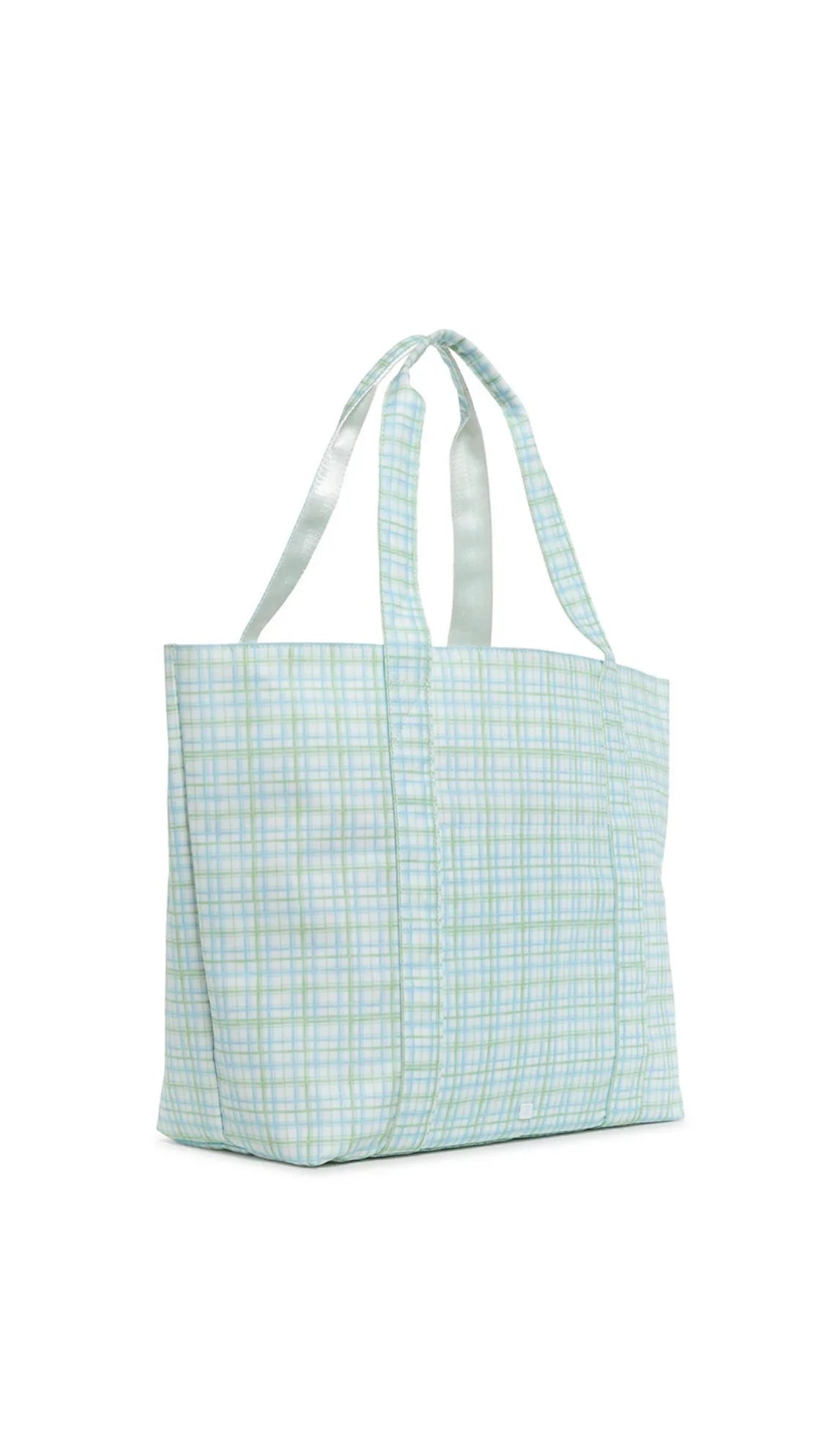 CLASSIC PLAID GREEN JUMBO TOTE