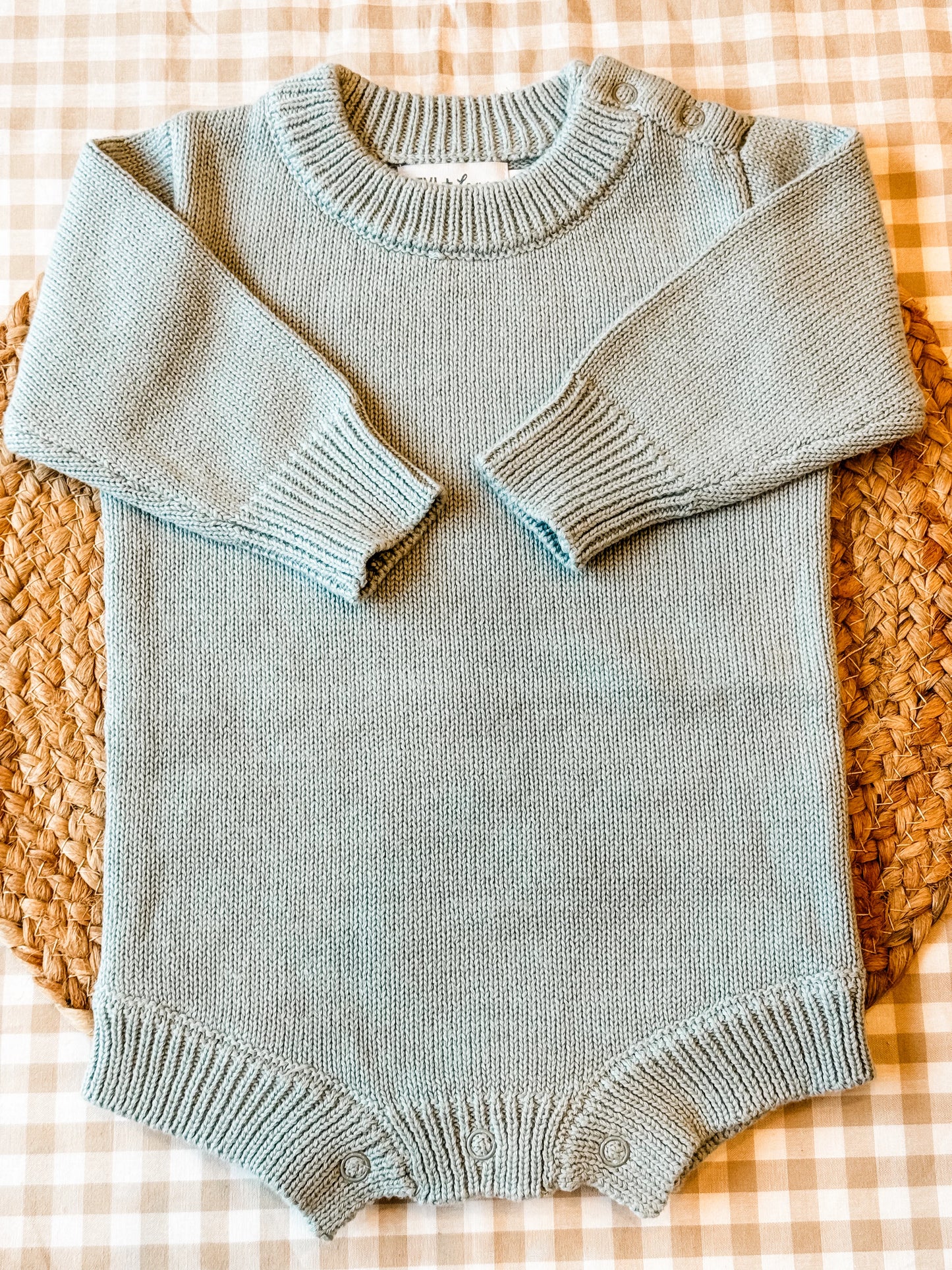 No Ruffle Knit Romper- IN STOCK
