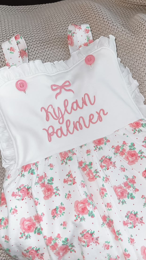 Girls Ruffle legged romper- IN STOCK