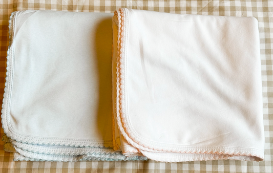 Picot trim blanket- IN STOCK