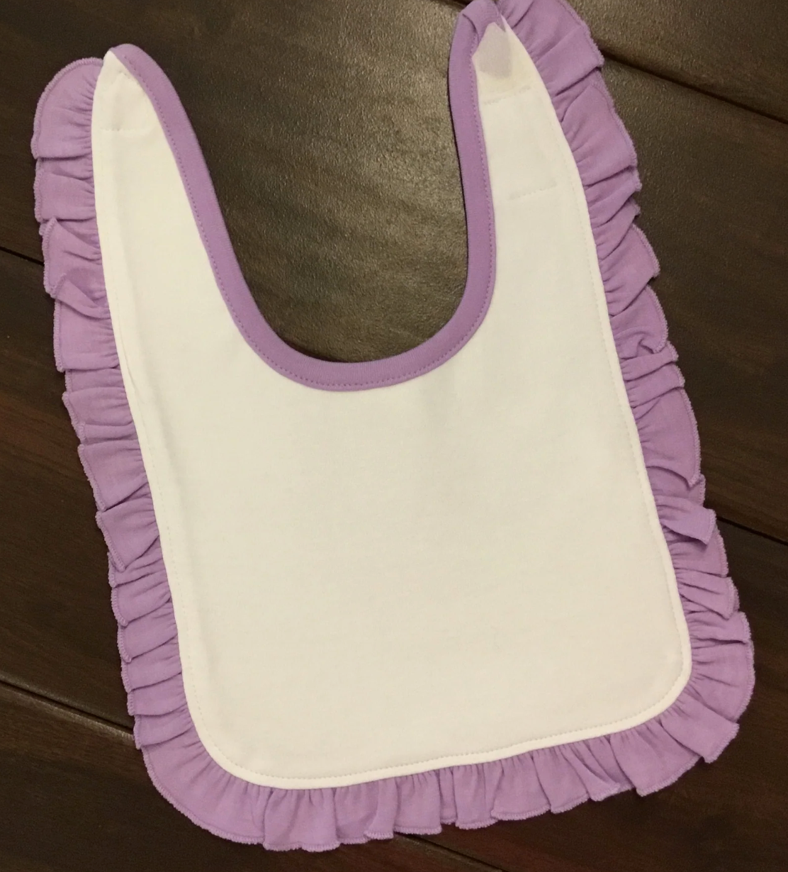 Ruffle Bib (Different color trim)- IN STOCK