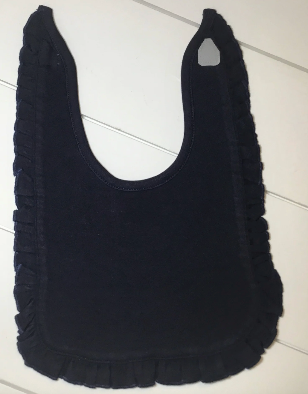 Ruffle Bib w/ Same Color Trim- IN STOCK