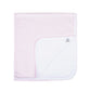Mini Checks Pink Receiving Blanket