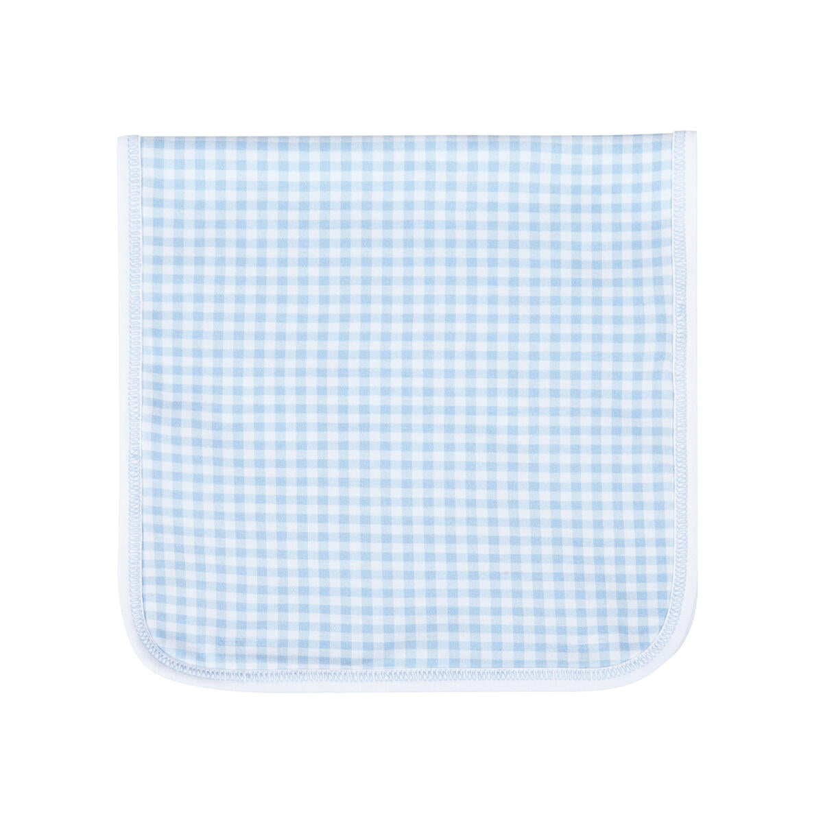 Mini Checks Blue Burp Cloth