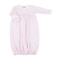 Mini Checks Pink Gathered Gown