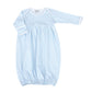 Mini Checks Blue Gathered Gown