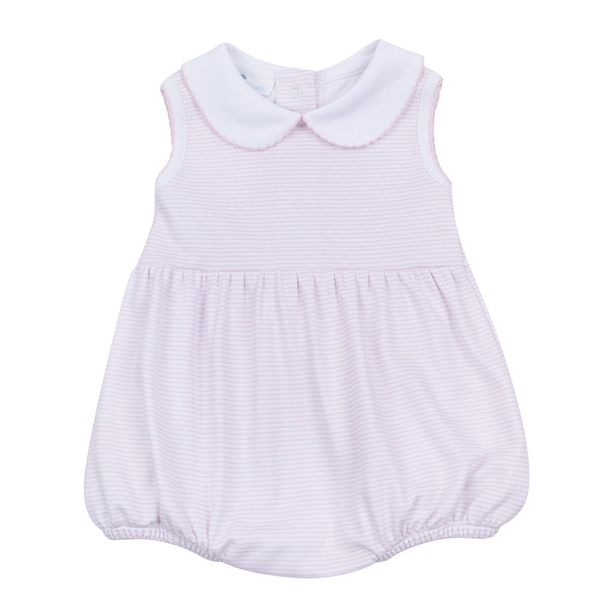 Mini Stripes Pink Collared Girl Bubble