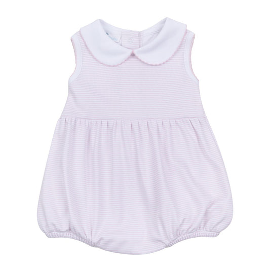 Mini Stripes Pink Collared Girl Bubble
