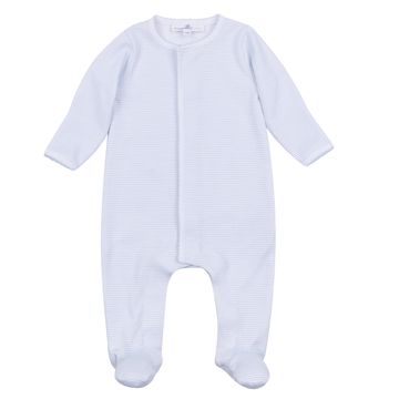 Mini Stripes Light Blue Footie