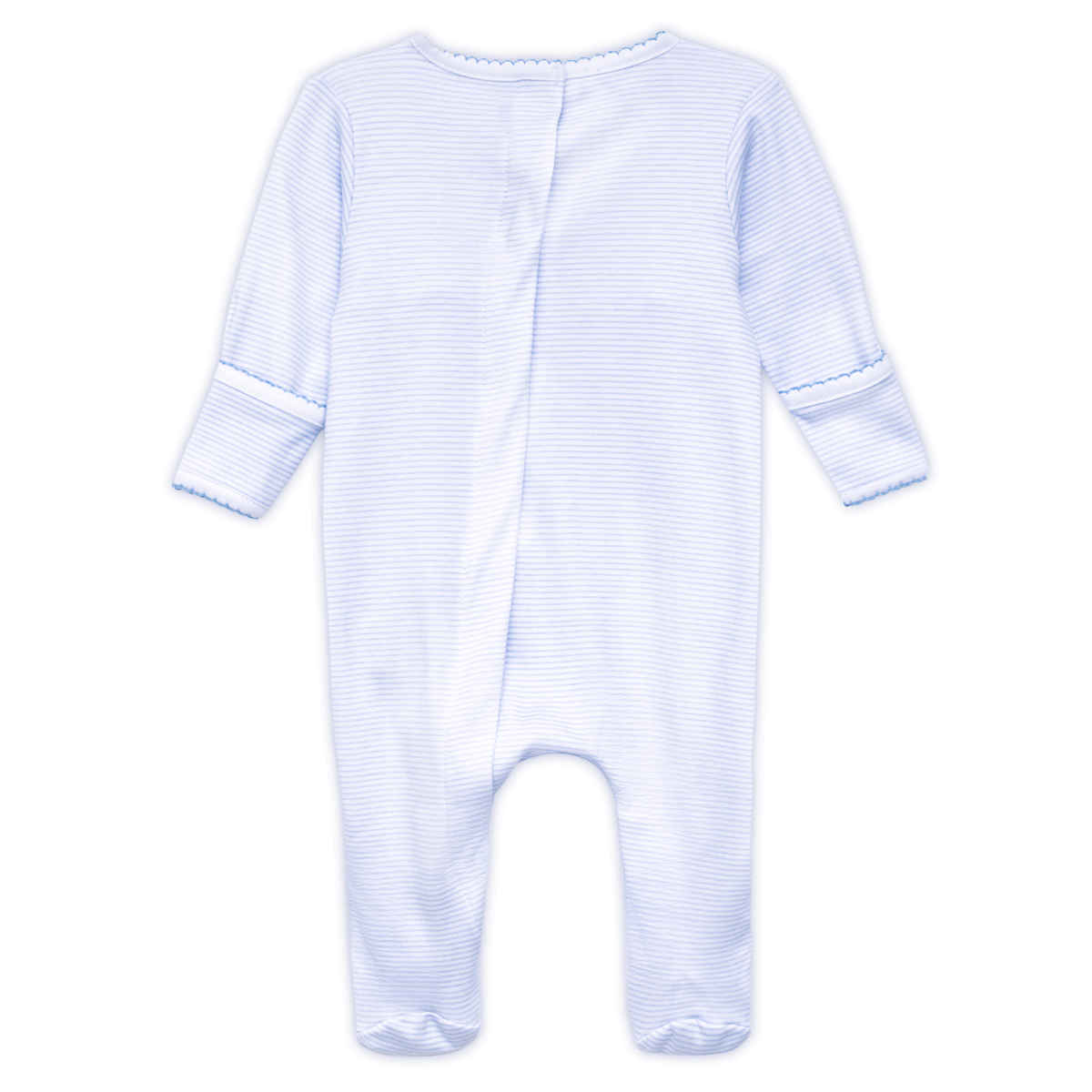 Julia and Jacob's Classics Light Blue Smocked Boy Footie