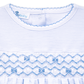 Julia and Jacob's Classics Light Blue Smocked Boy Footie