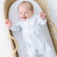 Julia and Jacob's Classics Light Blue Smocked Boy Footie