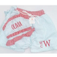 Seersucker Ruffle Two Piece Bikini
