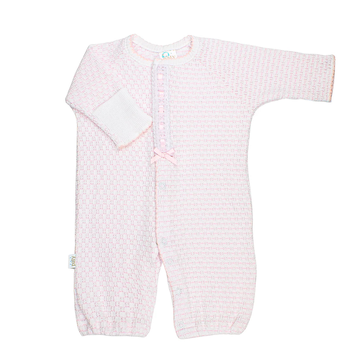 Pinstripe Converter with Eyelet Trim