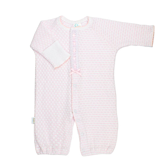 Pinstripe Converter with Eyelet Trim