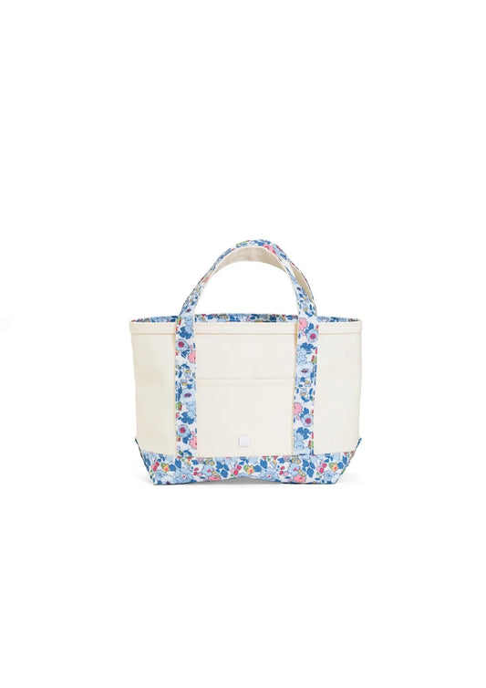 TRVL MINI TOTE - COATED CANVAS NATURAL WITH BRIDGEHAMPTON