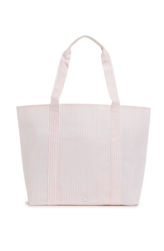 PINK PIMLICO STRIPE TRVL JUMBO TOTE
