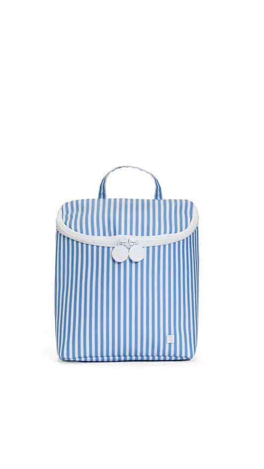 TAKE AWAY INSULATED LUNCH BAG - PIMLICO STRIPE CHAMBRAY