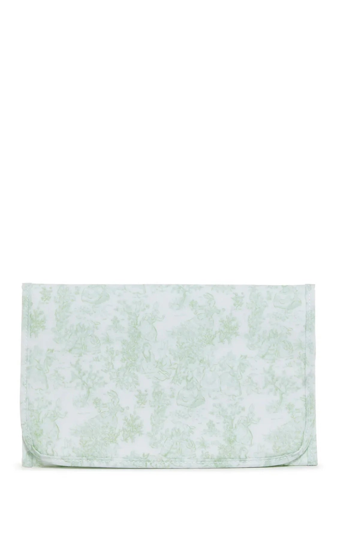 GREEN BUNNY TOILE CHANGING PAD