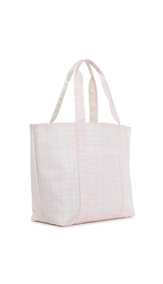 PINK PIMLICO PLAID JUMBO TOTE