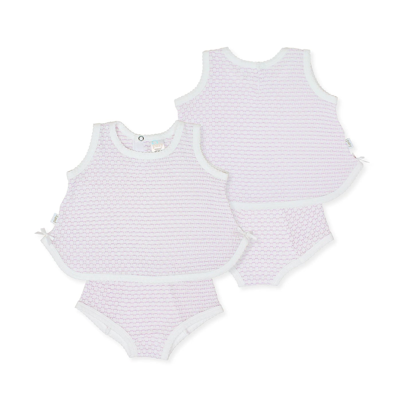 2 PC Sleeveless Diaper Set