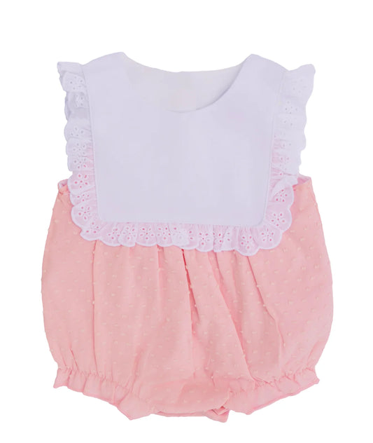 Pink Swiss Dot Bubble/ Dress- IN STOCK