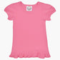 Girl's Short Sleeve Ruffle Tee - Pinks and Purple