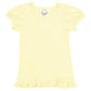 Girl's Short Sleeve Ruffle Tee - Basic Colors