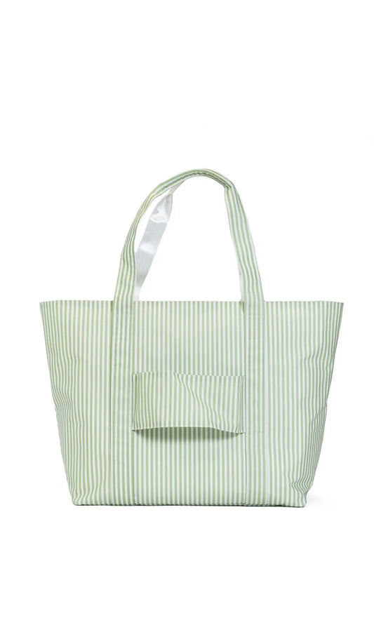 PIMLICO STRIPE SAGE TRVL JUMBO TOTE