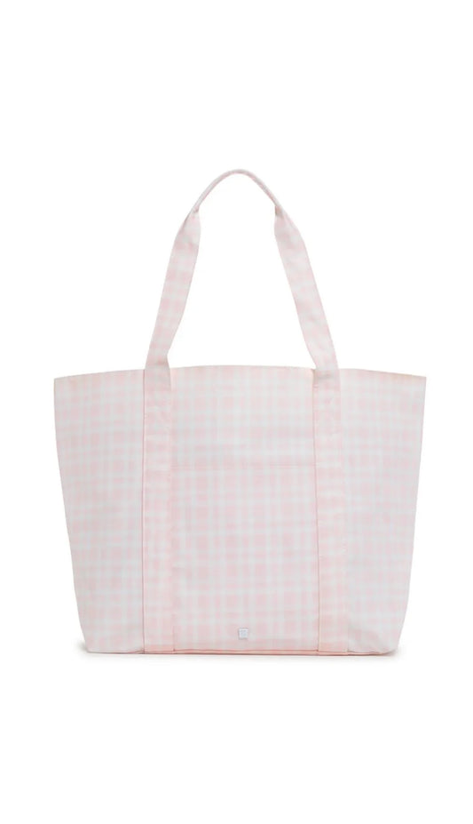 PINK PIMLICO PLAID JUMBO TOTE