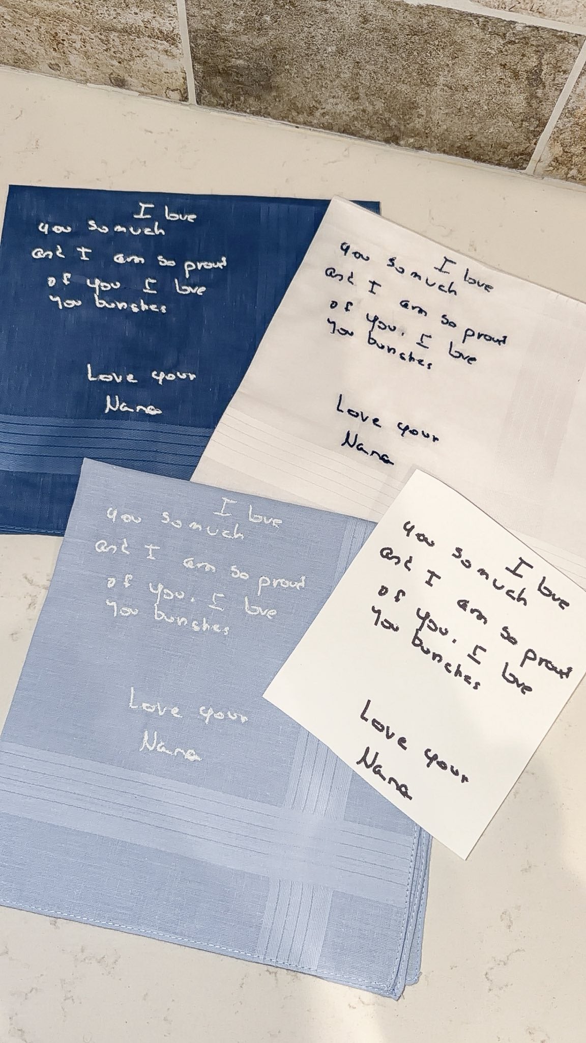 Hand Writing Embroidery