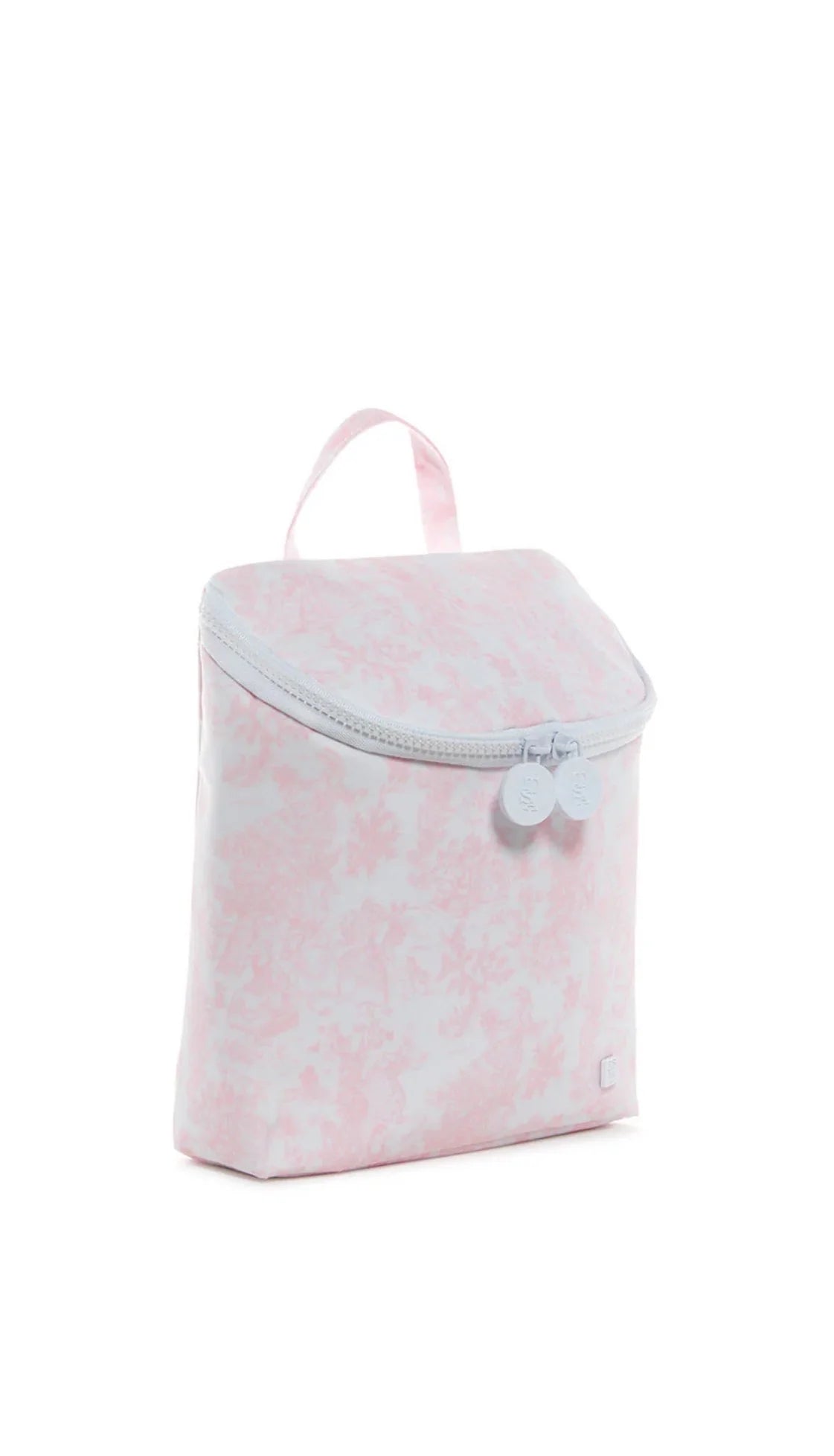TAKE AWAY INSULATED LUNCH BAG - PINK BUNNY TOILE