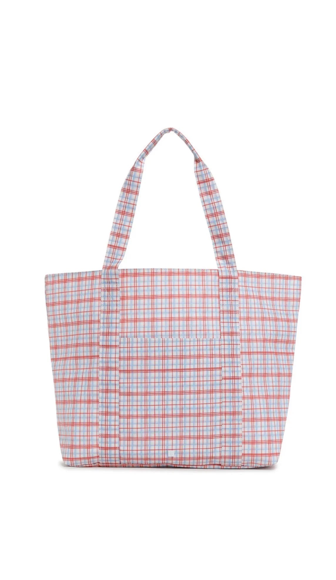 CLASSIC PLAID RED TRVL JUMBO TOTE