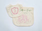 Picot Trim Burp Cloth- IN STOCK