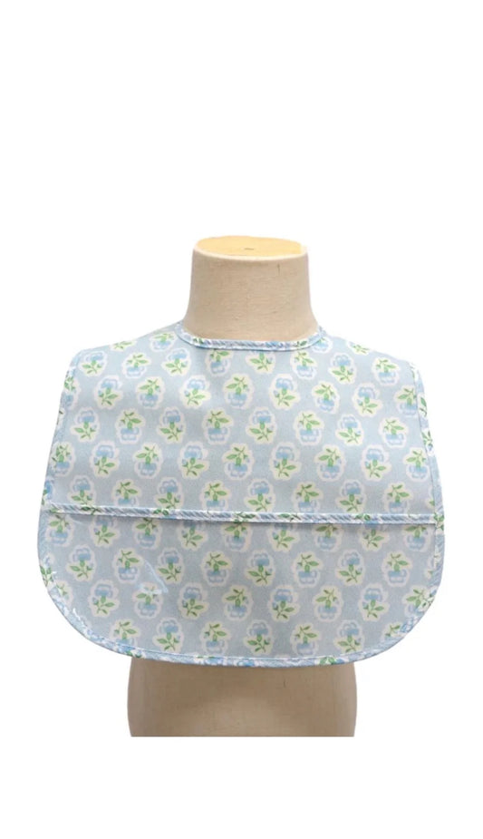 CLEAN UP BIB- PETITE FLEUR BLUE