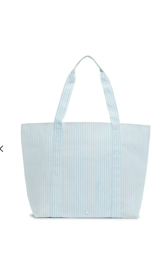 BLUE PIMLICO STRIPE TRVL JUMBO TOTE