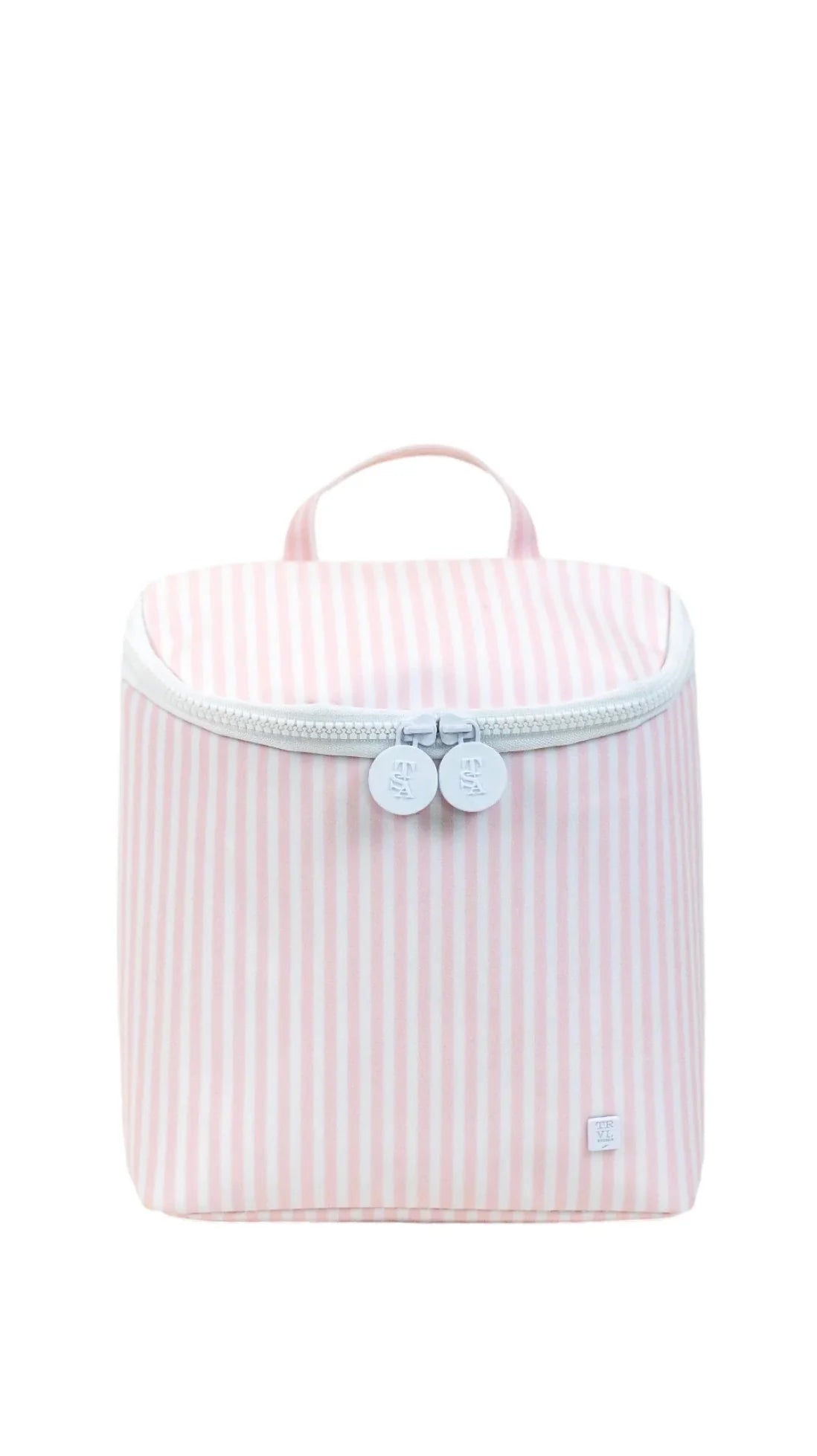 TAKE AWAY INSULATED LUNCH BAG - PIMLICO STRIPE PINK