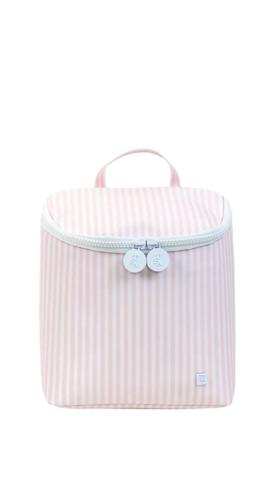 TAKE AWAY INSULATED LUNCH BAG - PIMLICO STRIPE PINK