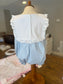 Blue Swiss Dot Bubble/ Dress- IN STOCK