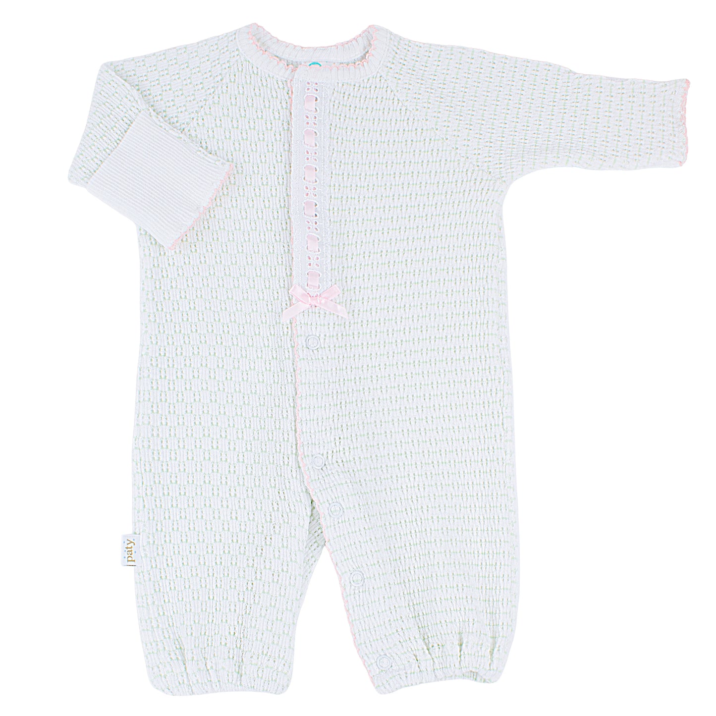 Pinstripe Converter with Eyelet Trim