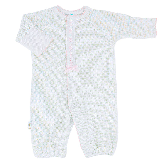 Pinstripe Converter with Eyelet Trim