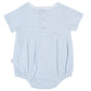 Paty Organic Cotton Baby Bubble with Picot Trim and Pleated Front