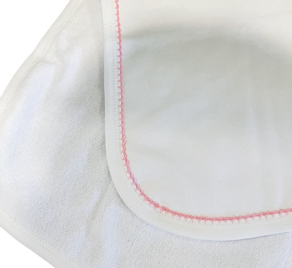 Picot Trim Burp Cloth- IN STOCK