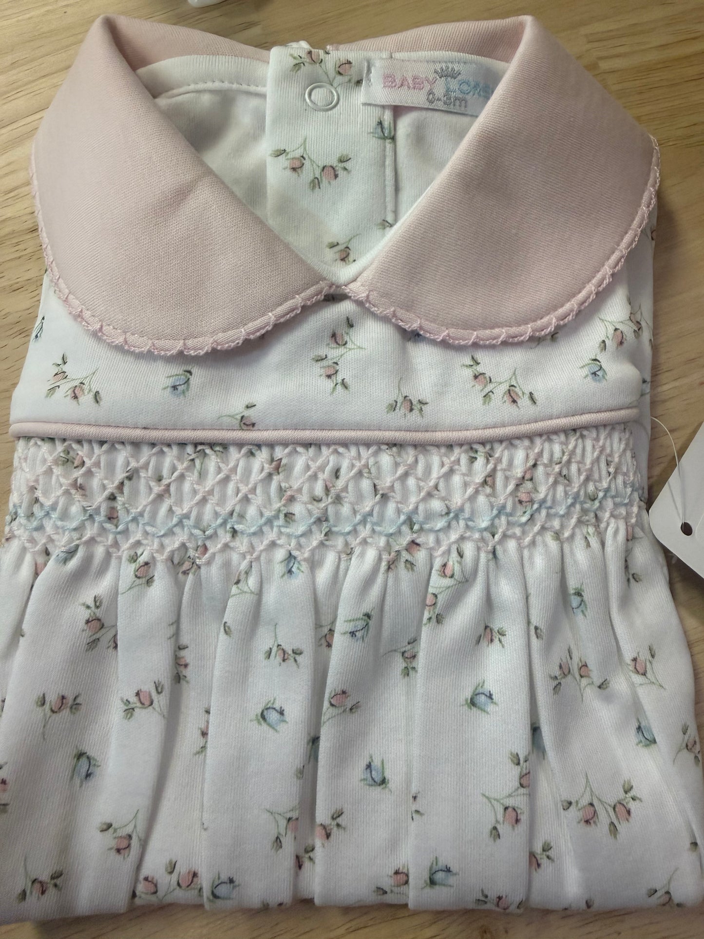 Bella Hand Smocked Footie