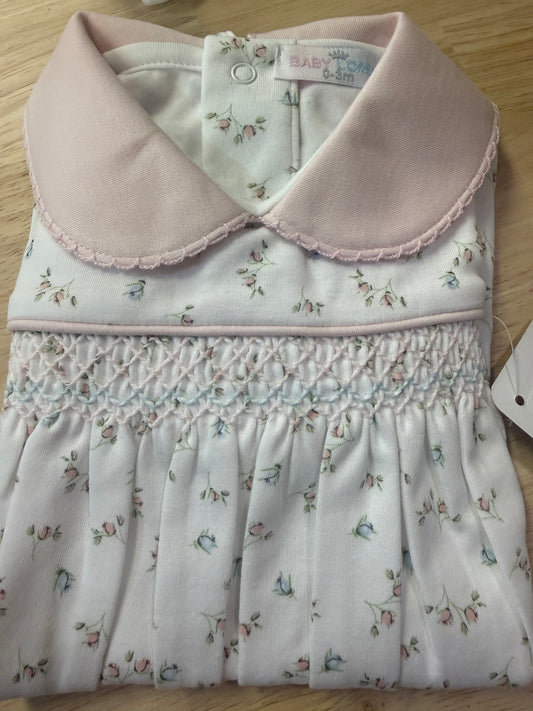 Bella Hand Smocked Footie