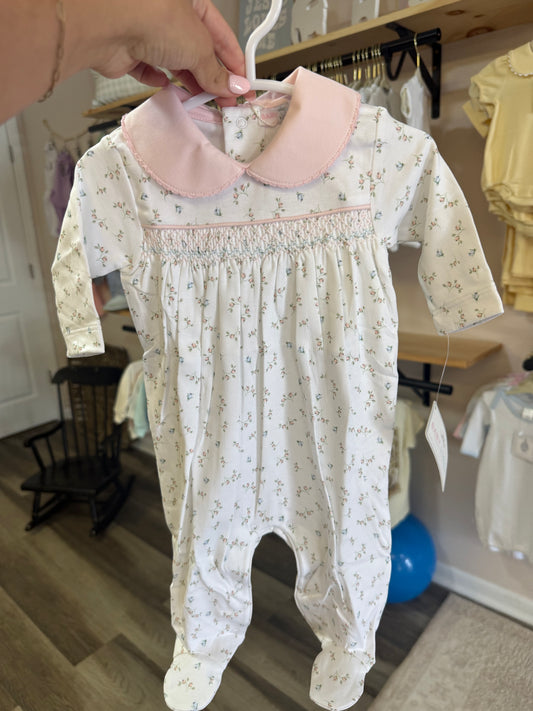 Bella Hand Smocked Footie