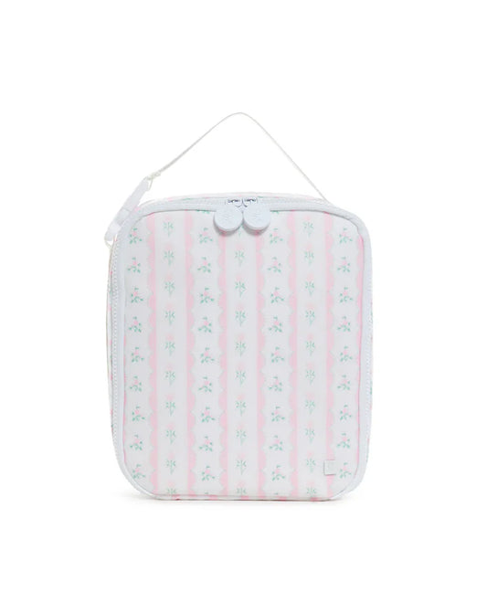 Pink Ribbon Floral Lunch Box