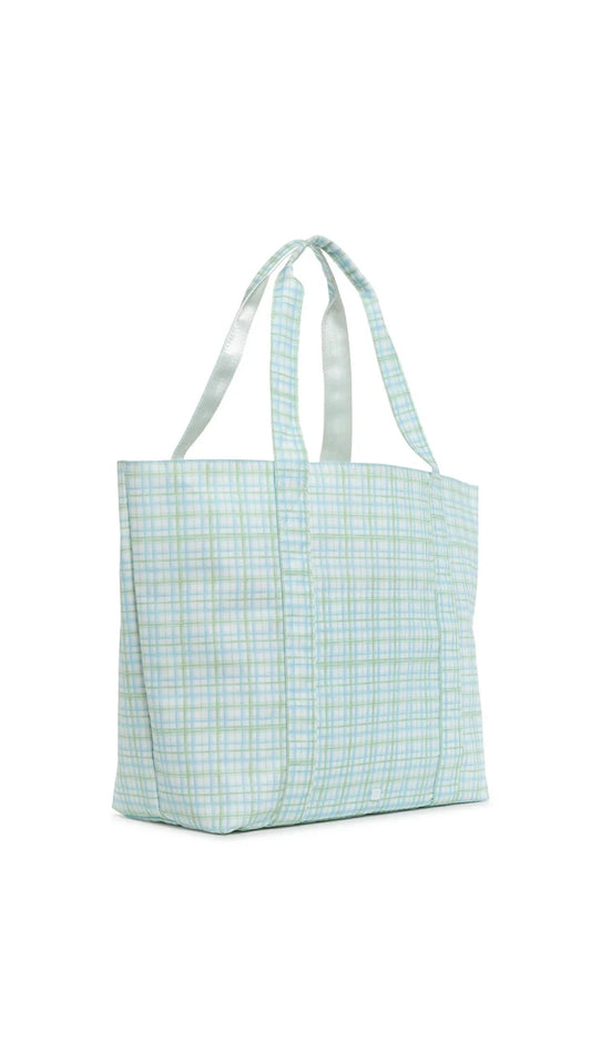 CLASSIC PLAID GREEN JUMBO TOTE