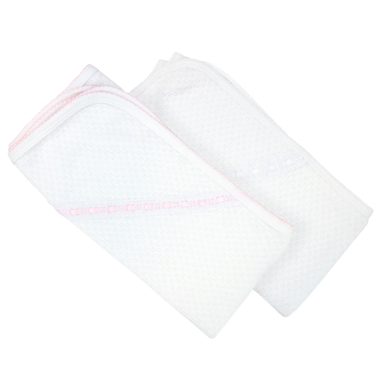 Swaddle Blanket with Eyelet Trim