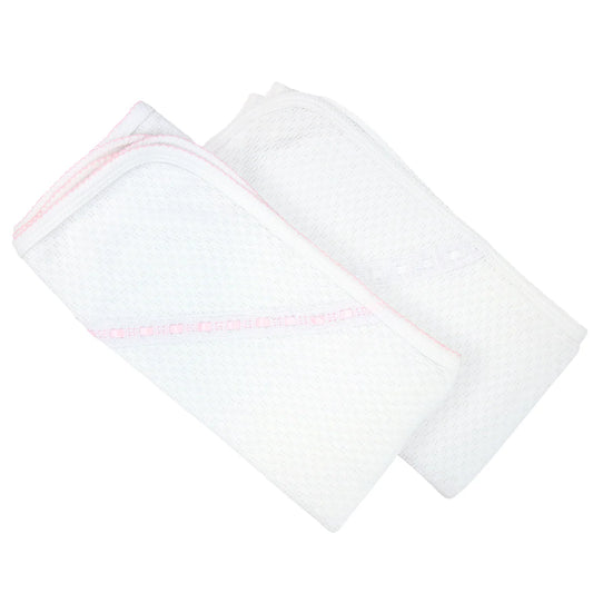 Swaddle Blanket with Eyelet Trim